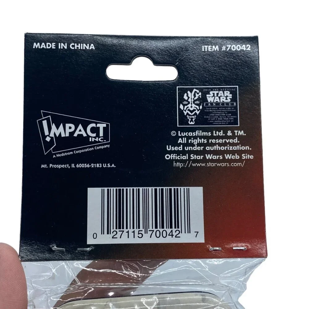 Star Wars Episode I Metal Pencil Box‎ Impact Inc. Featuring Anakin Jar Jar NEW